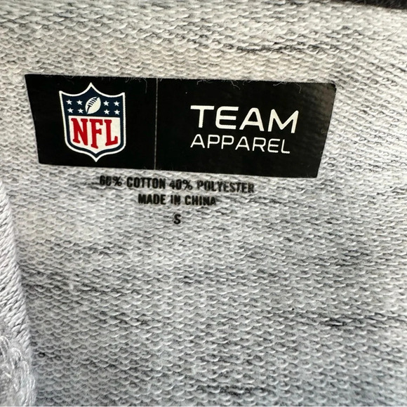 Saints NFL Team Apparel Women’s Zip Front Sweatshirt Gray Size Small New Orleans - Picture 7 of 7
